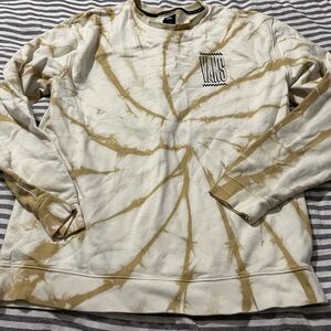 Vans Men's Beige and Cream Crewneck Sweater